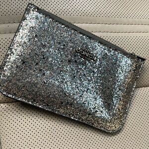 Lovely Coach Leather & Glitter Card Case